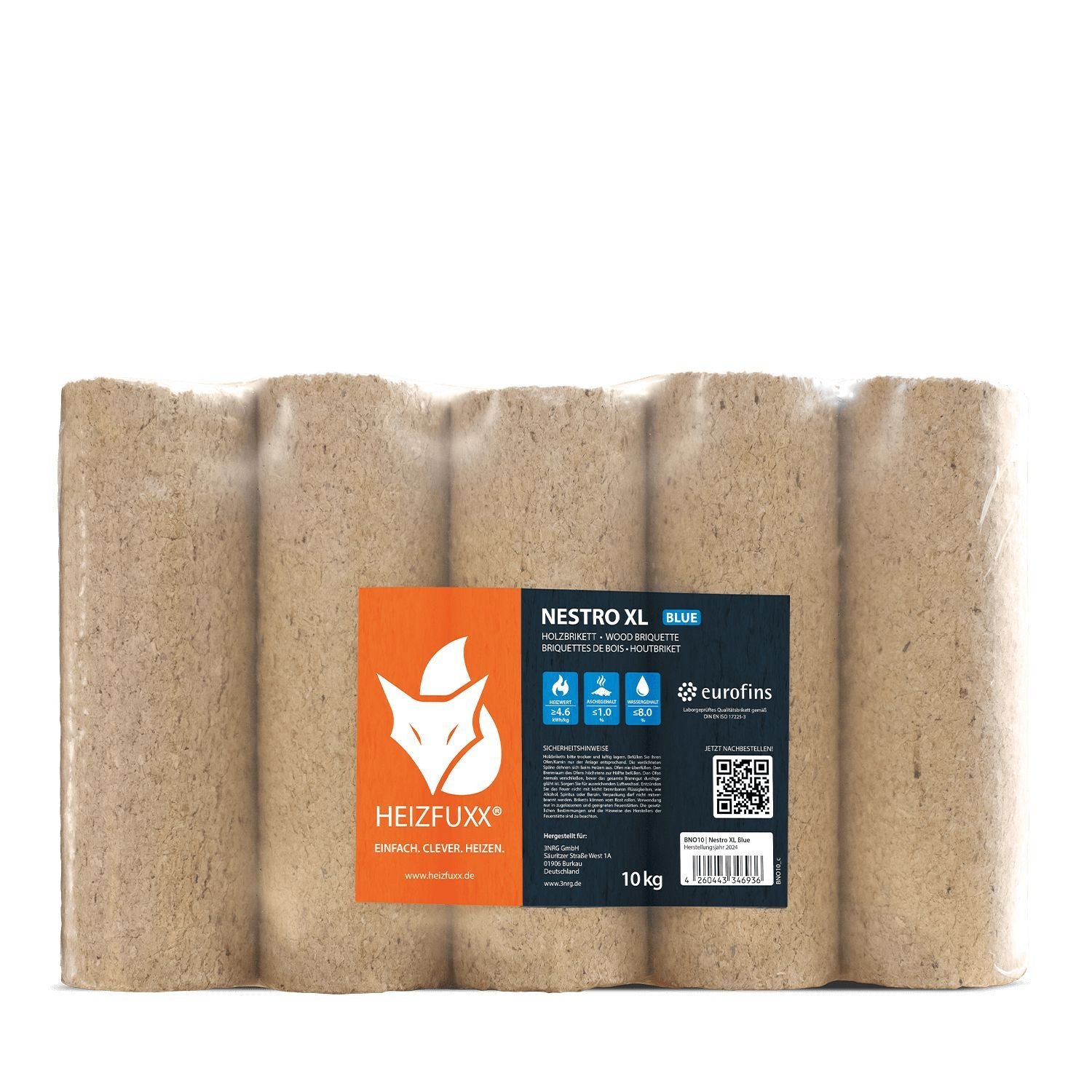 Heizfuxx Nestro XL Blue - Palette 10kg x 96 Gebinde 960kg