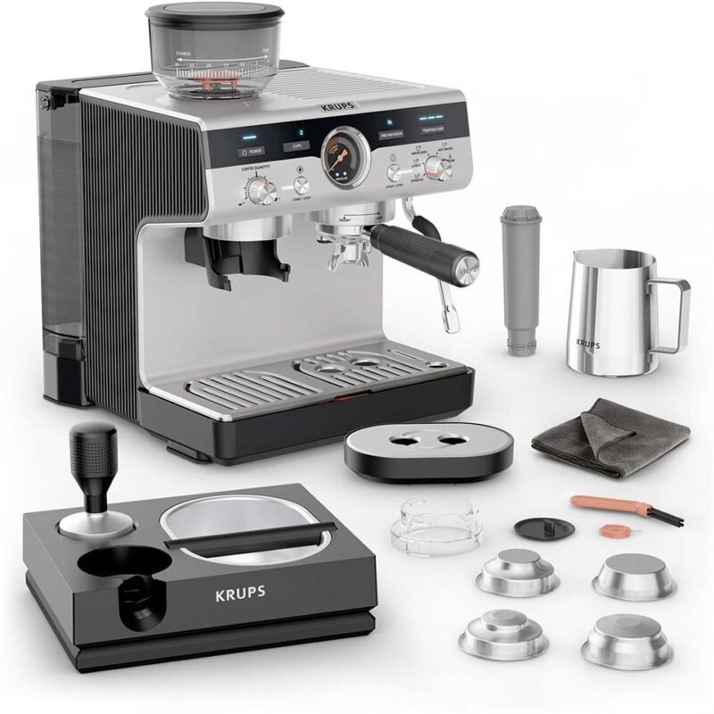 KRUPS Siebträger-Kaffeemaschine "Precision+ XP804T"